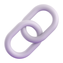 Advanced link management 3D icon